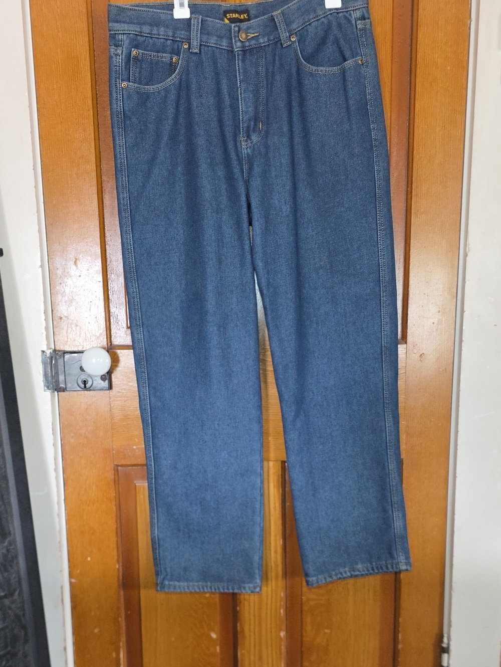 Stanley Straight-Leg Dark Blue Jeans